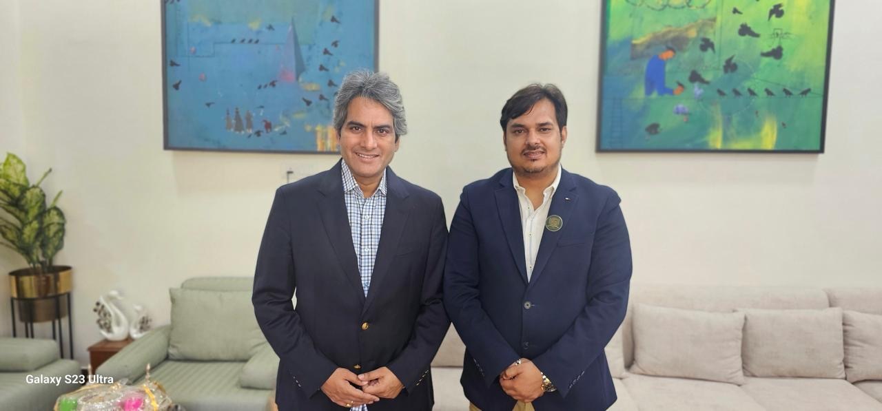 Our Respected Chancellor sir, Meet with Mr.Sudhir Chaudhary (Journalist in DD News)